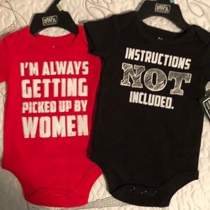 Lot of 2 Baby Boy Onsies